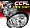 Sonar® LED CCFL Halo Projector Headlights - 03-05 Dodge Neon
