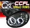 Sonar® LED CCFL Halo Projector Headlights (Smoke) - 03-05 Dodge Neon