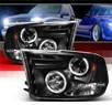 Sonar® Halo Projector Headlights (Black) - 09-12 Dodge Ram Pickup