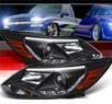 Sonar® DRL LED Projector Headlights (Black) - 12-14 Ford Focus