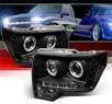 Sonar® LED Halo Projector Headlights (Black) - 09-13 Ford F150 F-150