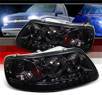 Sonar® 1 pc Halo Projector Headlights (Smoke) - 97-02 Ford Expedition
