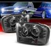 Sonar® Halo Projector Headlights (Smoke) - 00-04 Ford Excursion (Gen. 2 Style)