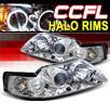 Sonar® CCFL Halo Projector Headlights - 99-04 Ford Mustang