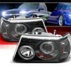 Sonar® LED Halo Projector Headlights (Black) - 01-08 Ford Ranger