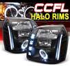 Sonar® LED CCFL Halo Projector Headlights (Black) - 07-12 GMC Yukon (Incl. XL/Denali/Hybrid)