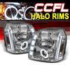 Sonar® LED CCFL Halo Projector Headlights - 07-12 GMC Yukon (Incl. XL/Denali/Hybrid)