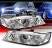 Sonar® Halo Projector Headlights - 94-97 Honda Accord w/ Amber Reflector 