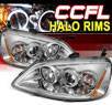 Sonar® CCFL Halo Projector Headlights - 01-03 Honda Civic 2/4dr