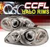 Sonar® CCFL Halo Projector Headlights - 96-98 Honda Civic