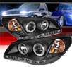 Sonar® DRL LED Halo Projector Headlights (Black) - 07-10 Hyundai Elantra