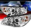Sonar® DRL LED Halo Projector Headlights - 07-10 Hyundai Elantra