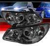 Sonar® DRL LED Halo Projector Headlights (Smoke) - 07-10 Hyundai Elantra