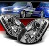 Sonar® LED Halo Projector Headlights (Chrome) - 03-04 Infiniti G35 4dr (w/o Stock HID)