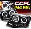 Sonar® CCFL Halo Projector Headlights (Black) - 99-04 Jeep Grand Cherokee