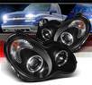 Sonar® Halo Projector Headlights (Black) - 01-05 Mercedes-Benz C320 Sedan W203 without Stock HID