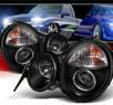 Sonar® Halo Projector Headlights (Black) - 00-02 Mercedes-Benz E430 W210 without Stock HID