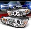 Sonar® DRL LED Halo Projector Headlights - 08-13 Mitsubishi Lancer Evolution EVO X (w/o Stock HID)