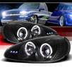 Sonar® LED Halo Projector Headlights (Black) - 92-96 Mazda MX3 MX-3