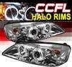 Sonar® LED CCFL Halo Projector Headlights - 05-08 Pontiac G6 2/4dr