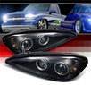 Sonar® Halo Projector Headlights (Black) - 99-05 Pontiac Grand Am