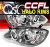 Sonar® LED CCFL Halo Projector Headlights - 03-08 Toyota Corolla