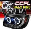 Sonar® LED CCFL Halo Projector Headlights (Black) - 05-11 Toyota Tacoma