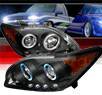 Sonar® Halo Projector Headlights (Black) - 05-10 Scion tC w/ Amber Reflector
