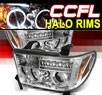 Sonar® LED CCFL Halo Projector Headlights - 07-13 Toyota Tundra