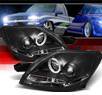 Sonar® DRL LED Halo Projector Headlights (Black) - 07-11 Toyota Yaris 4dr