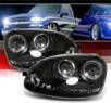 Sonar® Halo Projector Headlights (Black) - 06-09 VW Volkswagen Golf
