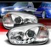 Sonar® DRL LED Projector Headlights - 99-05 VW Volkswagen Golf IV MK4