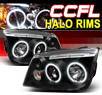 Sonar® CCFL Halo Projector Headlights (Black) - 99-04 VW Volkswagen Jetta IV