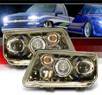 Sonar® Halo Projector Headlights (Smoke) - 99-04 VW Volkswagen Jetta IV