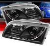 Sonar® DRL LED Projector Headlights (Black) - 97-03 Volvo S40