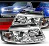Sonar® DRL LED Projector Headlights - 97-00 VW Volkswagen Passat
