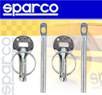 Sparco® Racing Hood Pins - Silver (Pair)