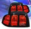 KS® Altezza Tail Lights (Red/Clear) - 94-98 Ford Mustang