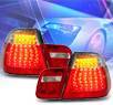 KS® LED Tail Lights (Red/Clear) - 99-01 BMW 328i E46 4dr.