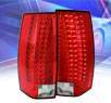 KS® LED Tail Lights (Red/Clear) - 07-11 Cadillac Escalade