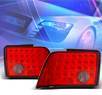 KS® LED Tail Lights (Red/Smoke) - 99-04 Ford Mustang