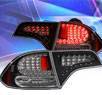 KS® LED Tail Lights (Black) - 06-11 Honda Civic 4dr.