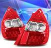KS® LED Tail Lights (Red/Clear) - 06-08 Honda Fit 