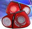 KS® LED Tail Lights (Red⁄Clear) - 06-09 VW Volkswagen Rabbit