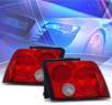 KS® Euro Tail Lights (Red/Clear) - 99-04 Ford Mustang