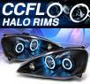 KS® CCFL Halo LED Projector Headlights (Black) - 05-06 Acura RSX