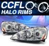 KS® CCFL Halo LED Projector Headlights - 05-06 Acura RSX