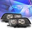 KS® Halo Projector Headlights (Black) - 99-01 BMW 325i E46 4dr.