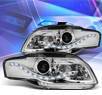 KS® DRL LED Projector Headlights (Chrome) - 06-08 Audi A4 (w/o Stock HID)
