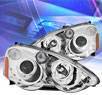 KS® LED Halo Projector Headlights (Chrome) - 02-04 Acura RSX